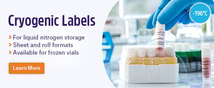 Cryogenic Labels for biobanks